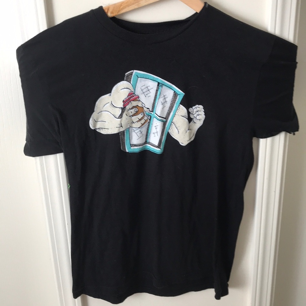 Barbell Shrugged window of gains tee (rare)